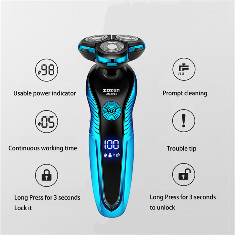 Washable and Rechargeable Electric Shaver